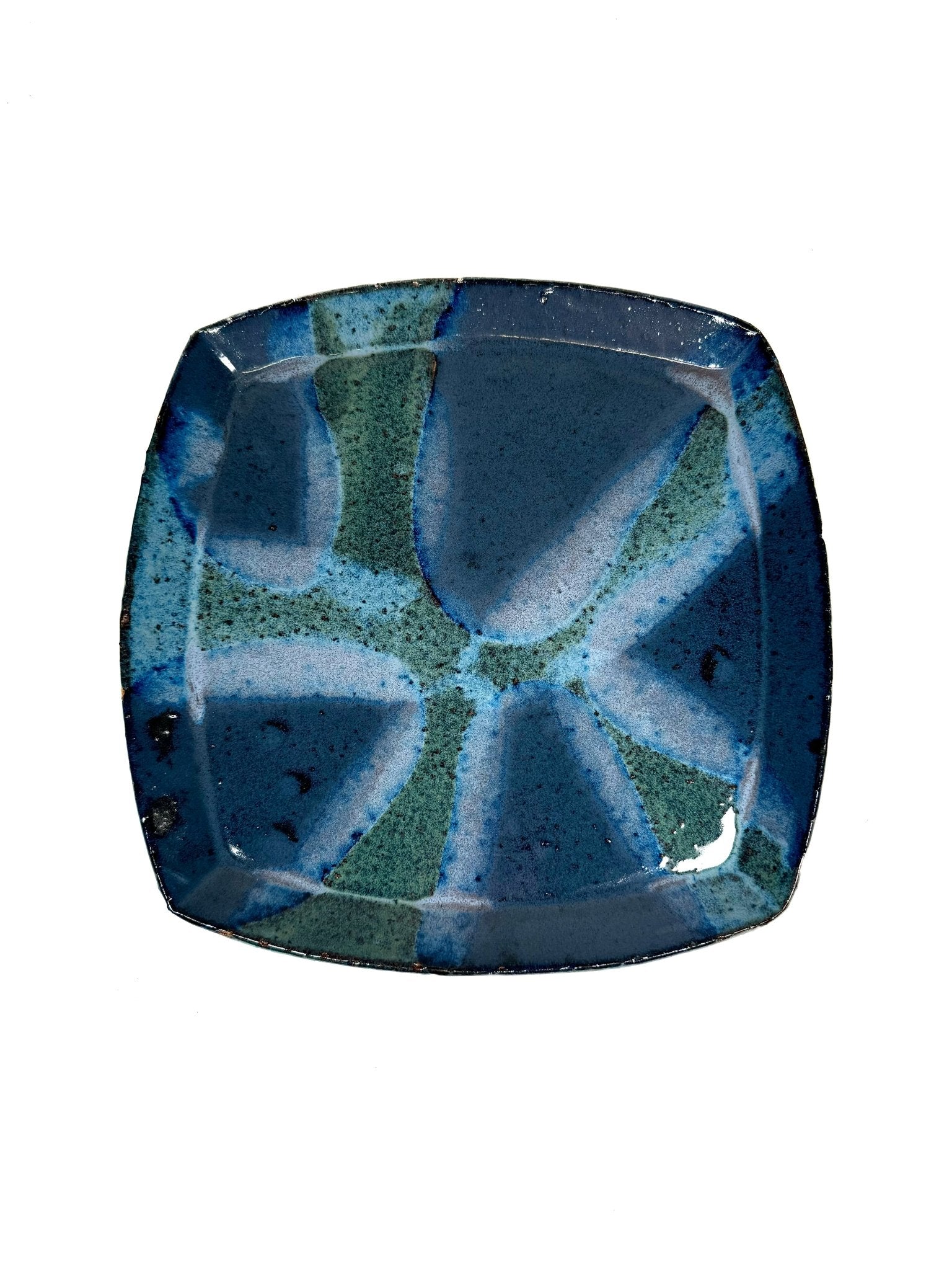 Platou ceramica patrat Raze #4 - Diana Vasilescu - Ceramica