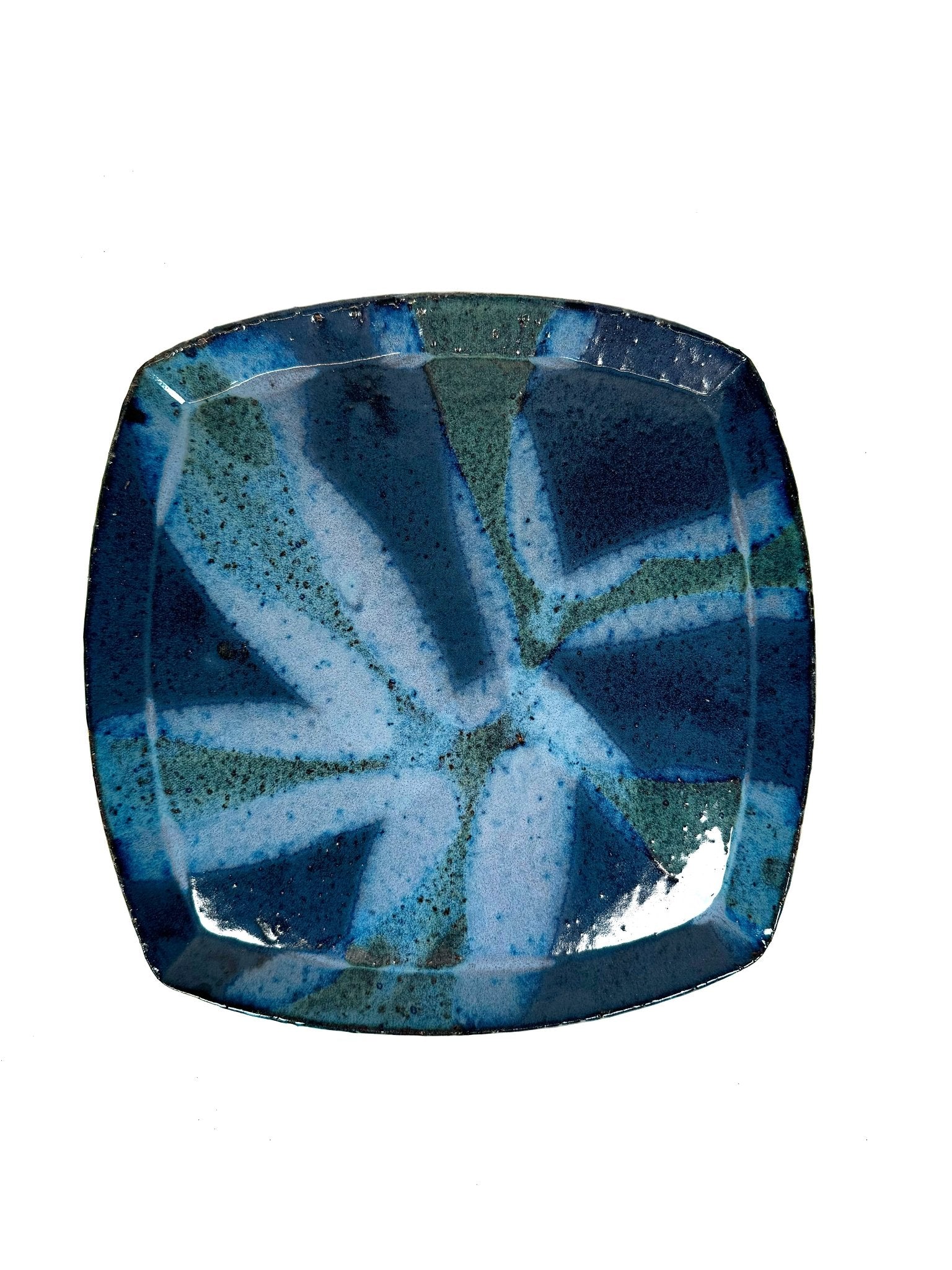 Platou ceramica patrat Raze #5 - Diana Vasilescu - Ceramica