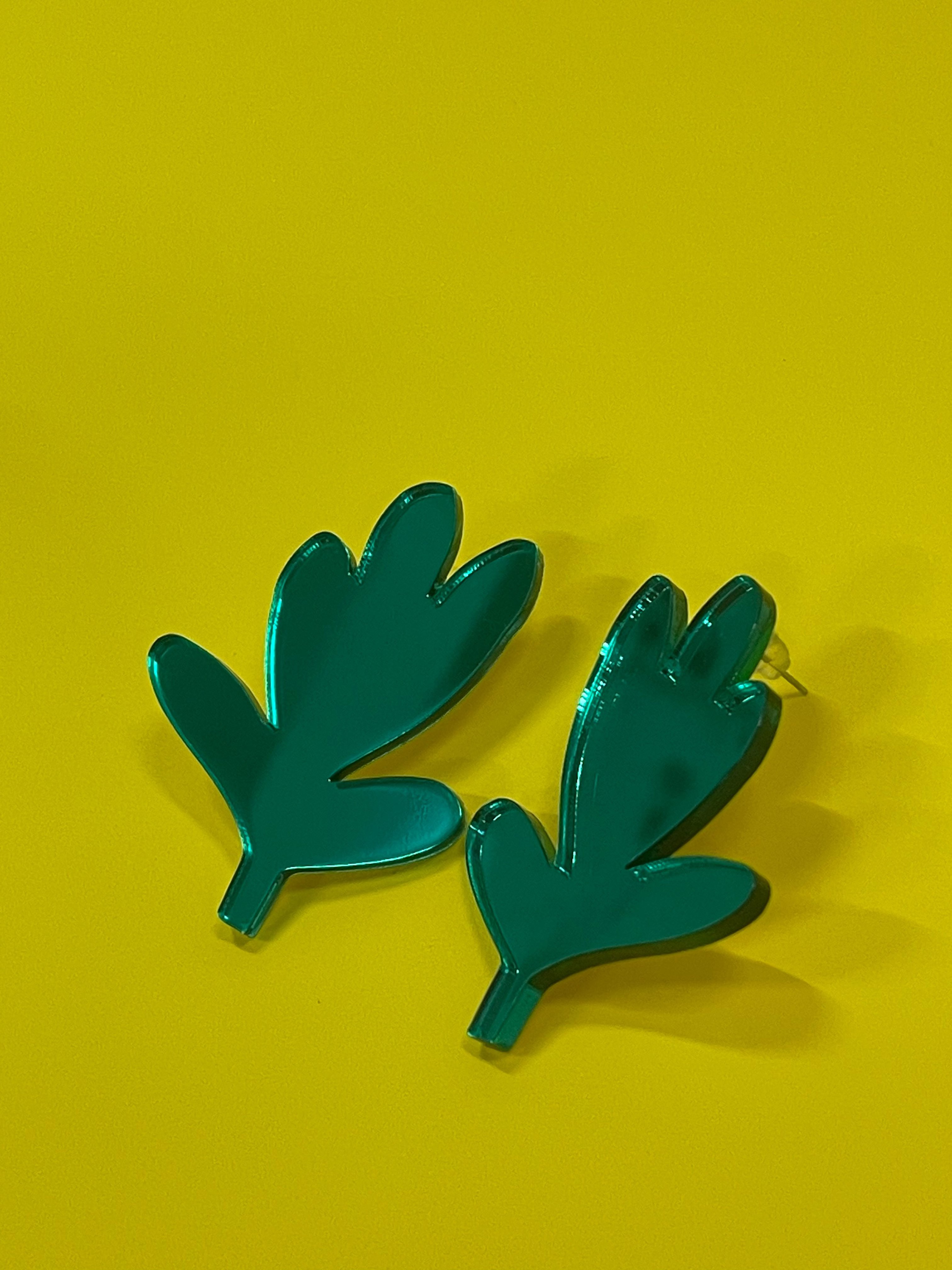 Cercei plexiglas Floare 1