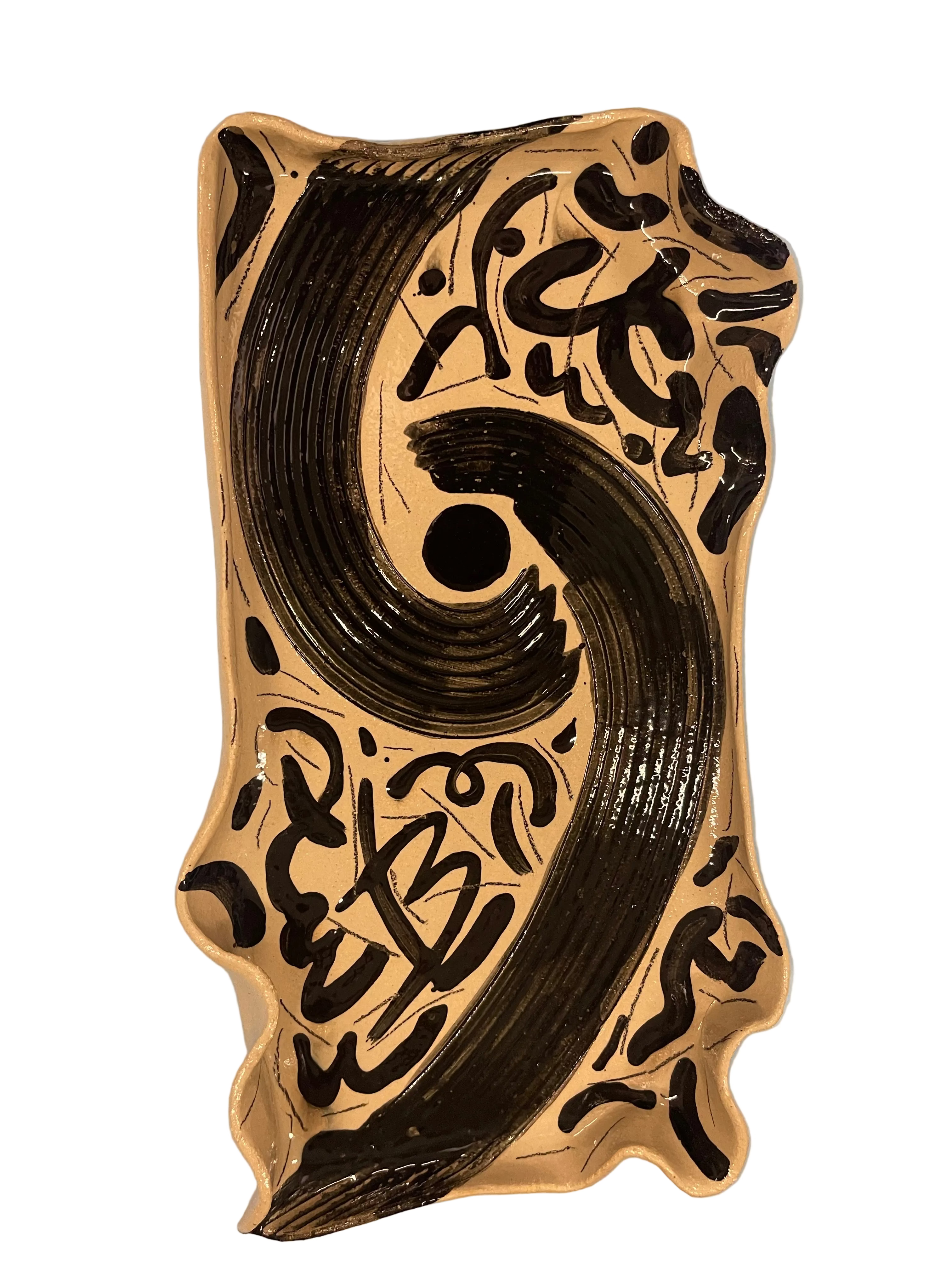 Platou Ceramică Black Lines