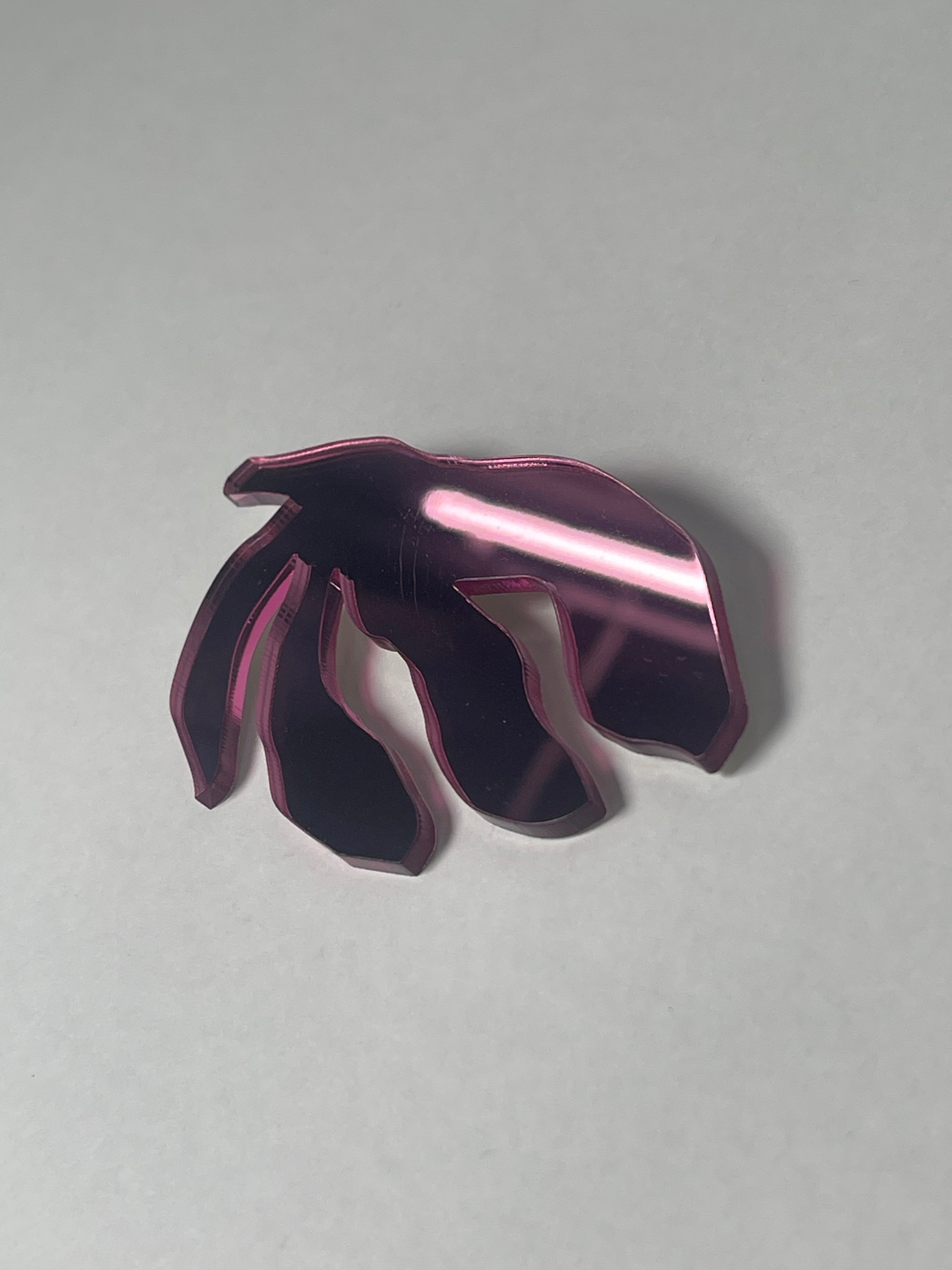 Broșă plexiglas "Vegetal"