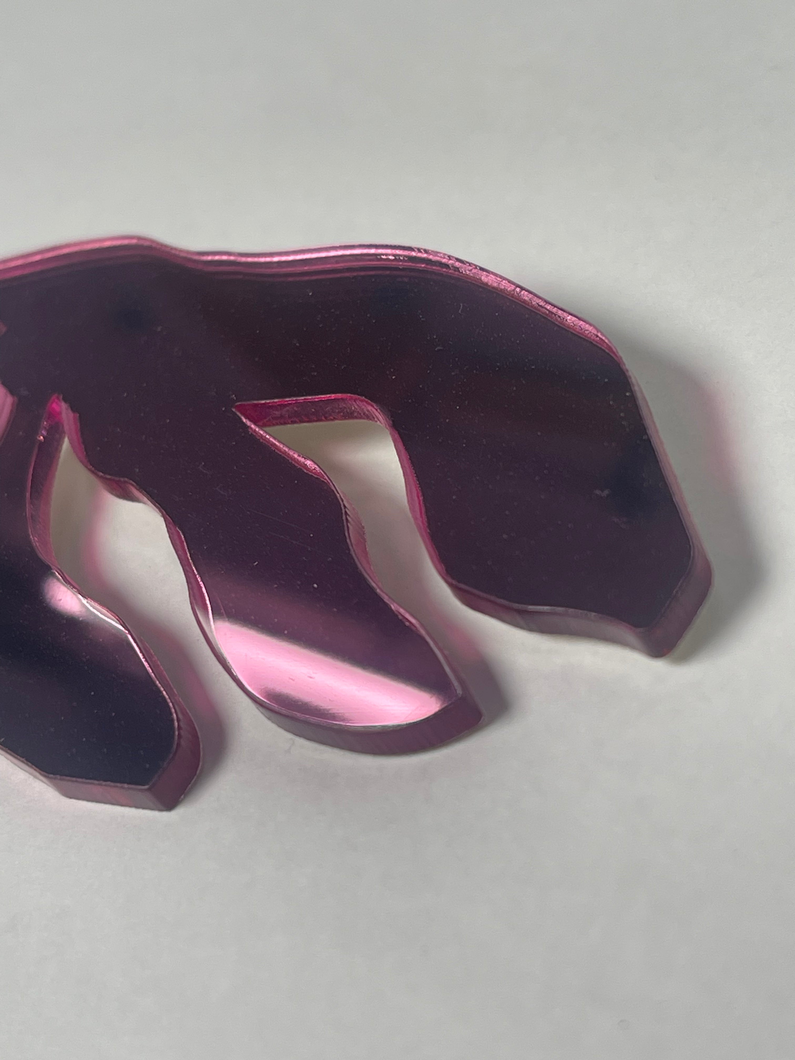 Broșă plexiglas "Vegetal"