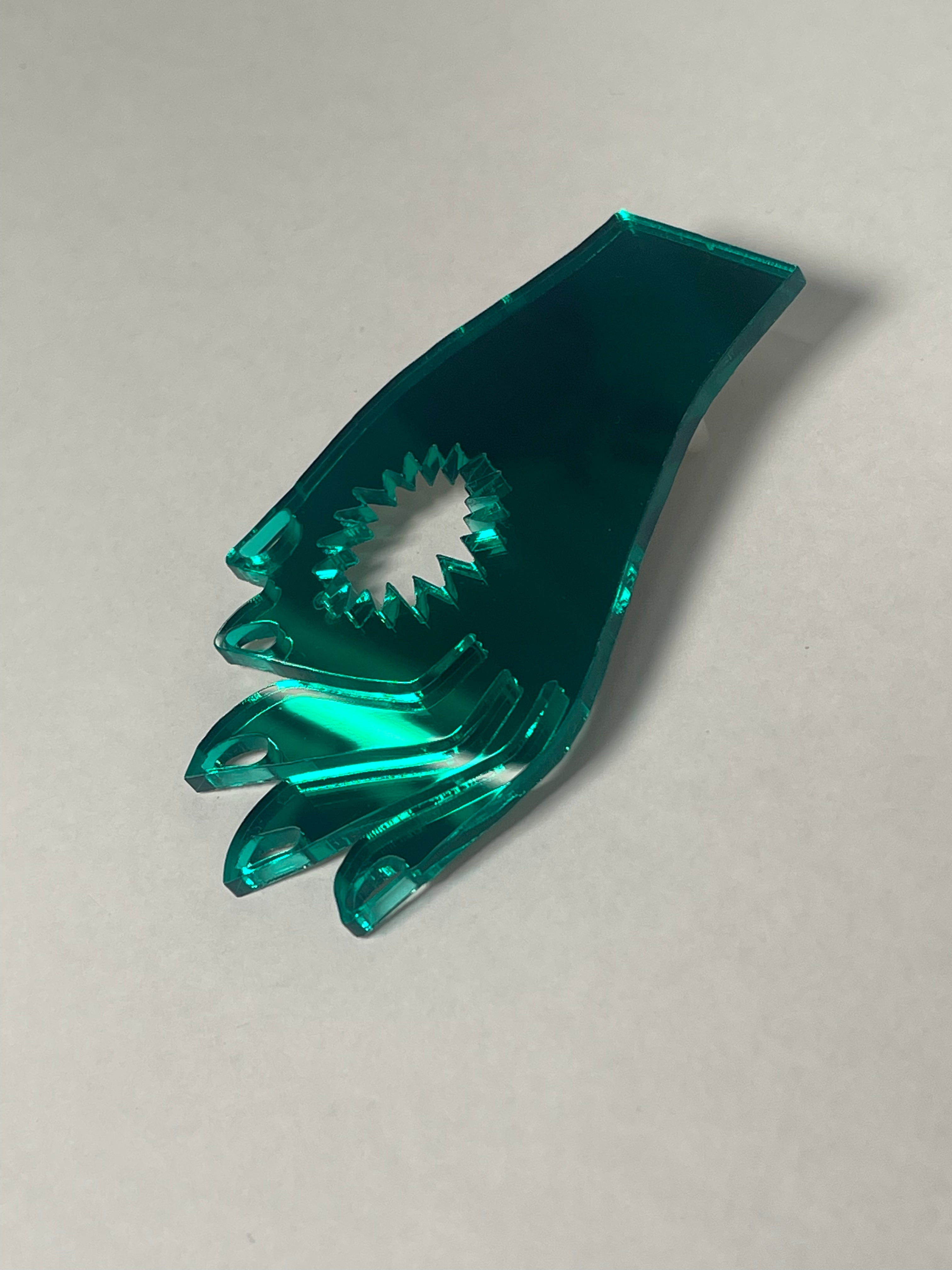 Broșă plexiglas "Radiant"