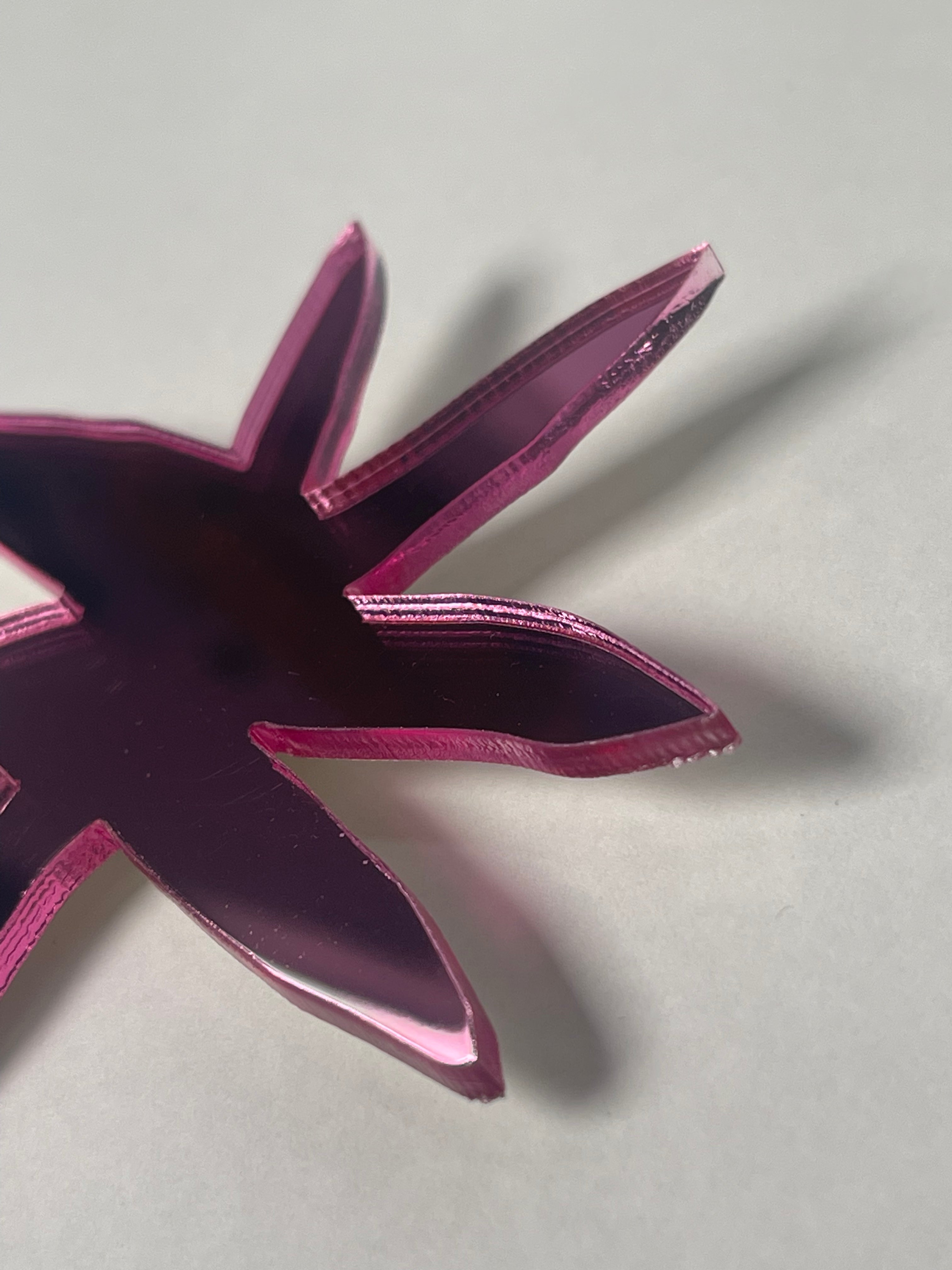 Broșă plexiglas "Stea"