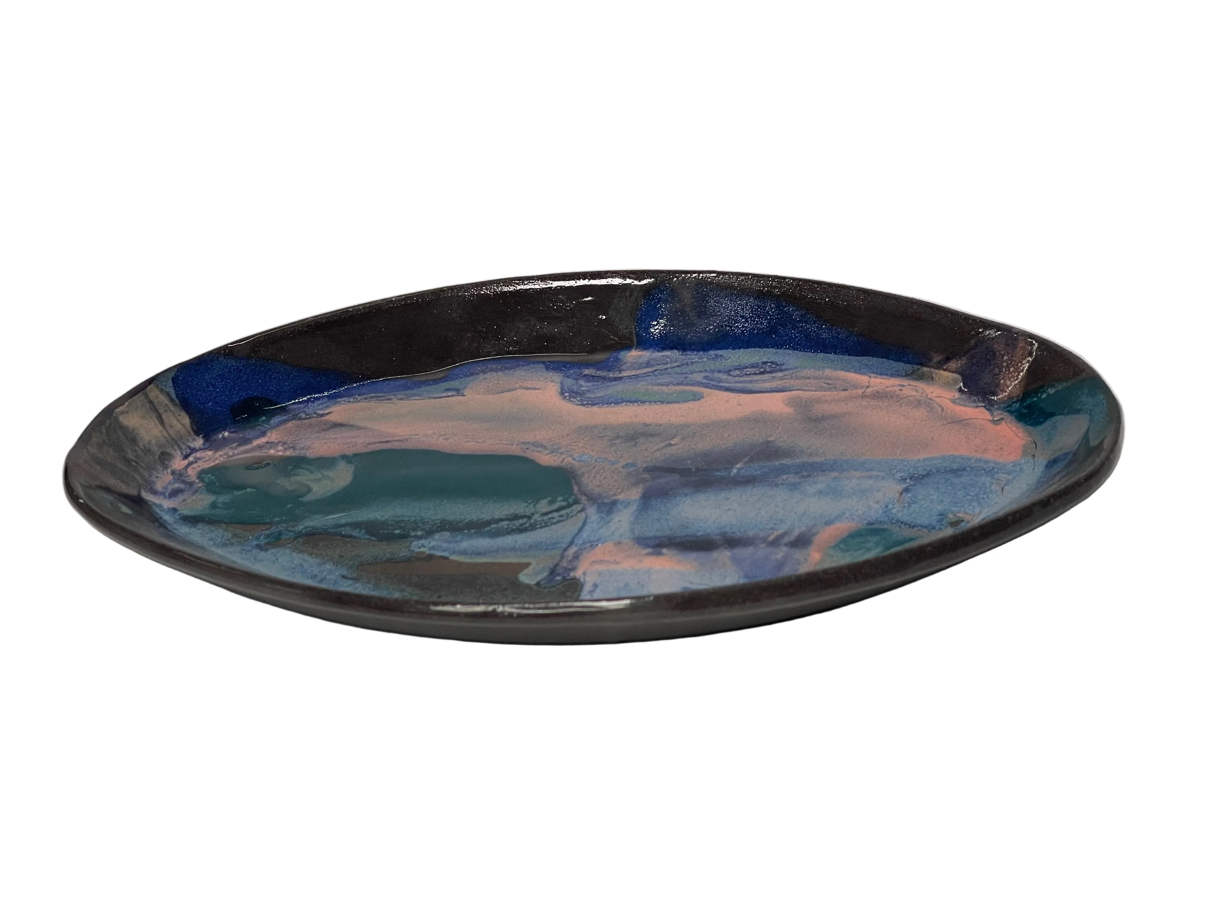 Platou Ceramică Oval Multicolor
