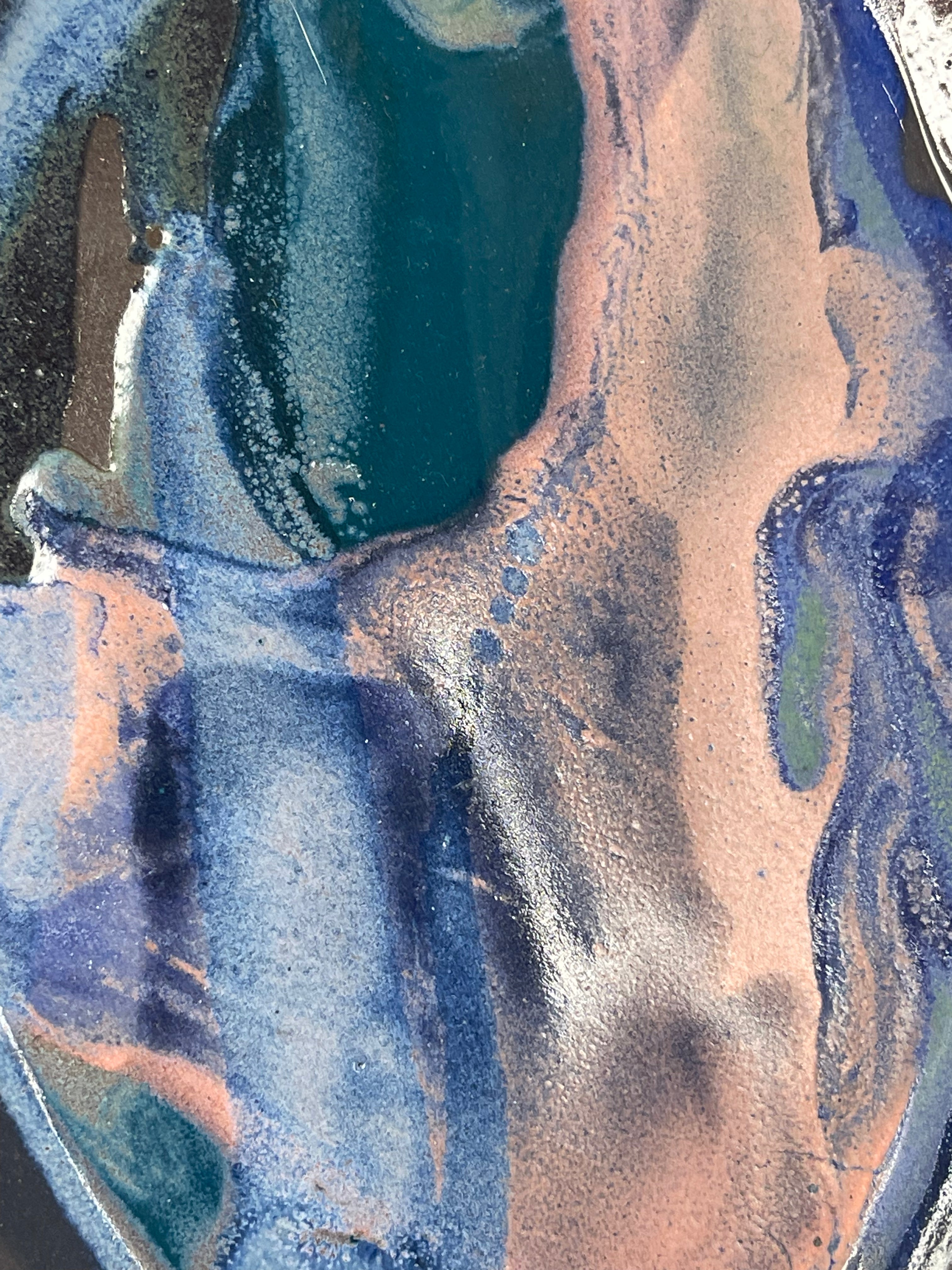 Platou Ceramică Oval Multicolor