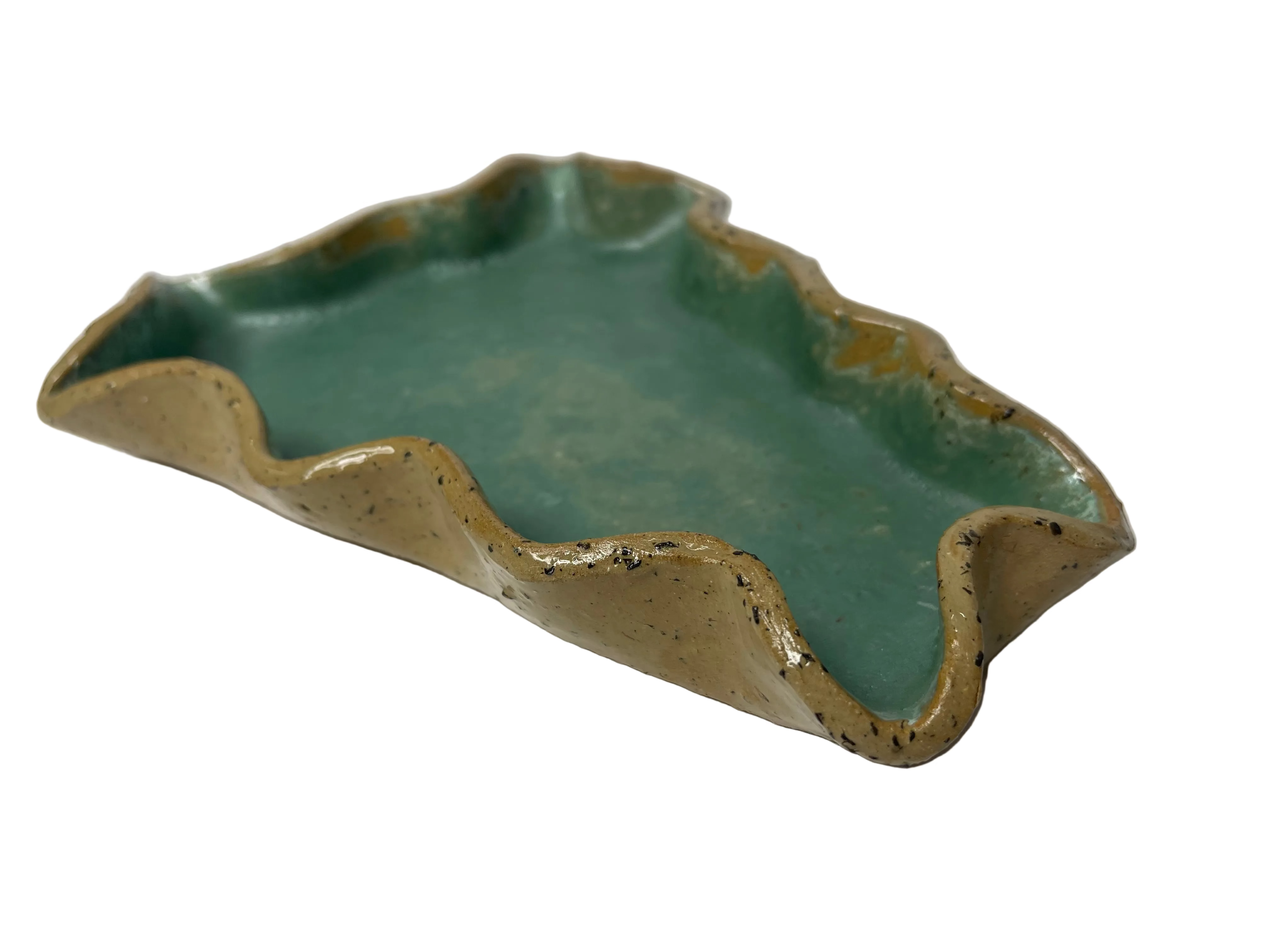 Platou Ceramică Verde Mat