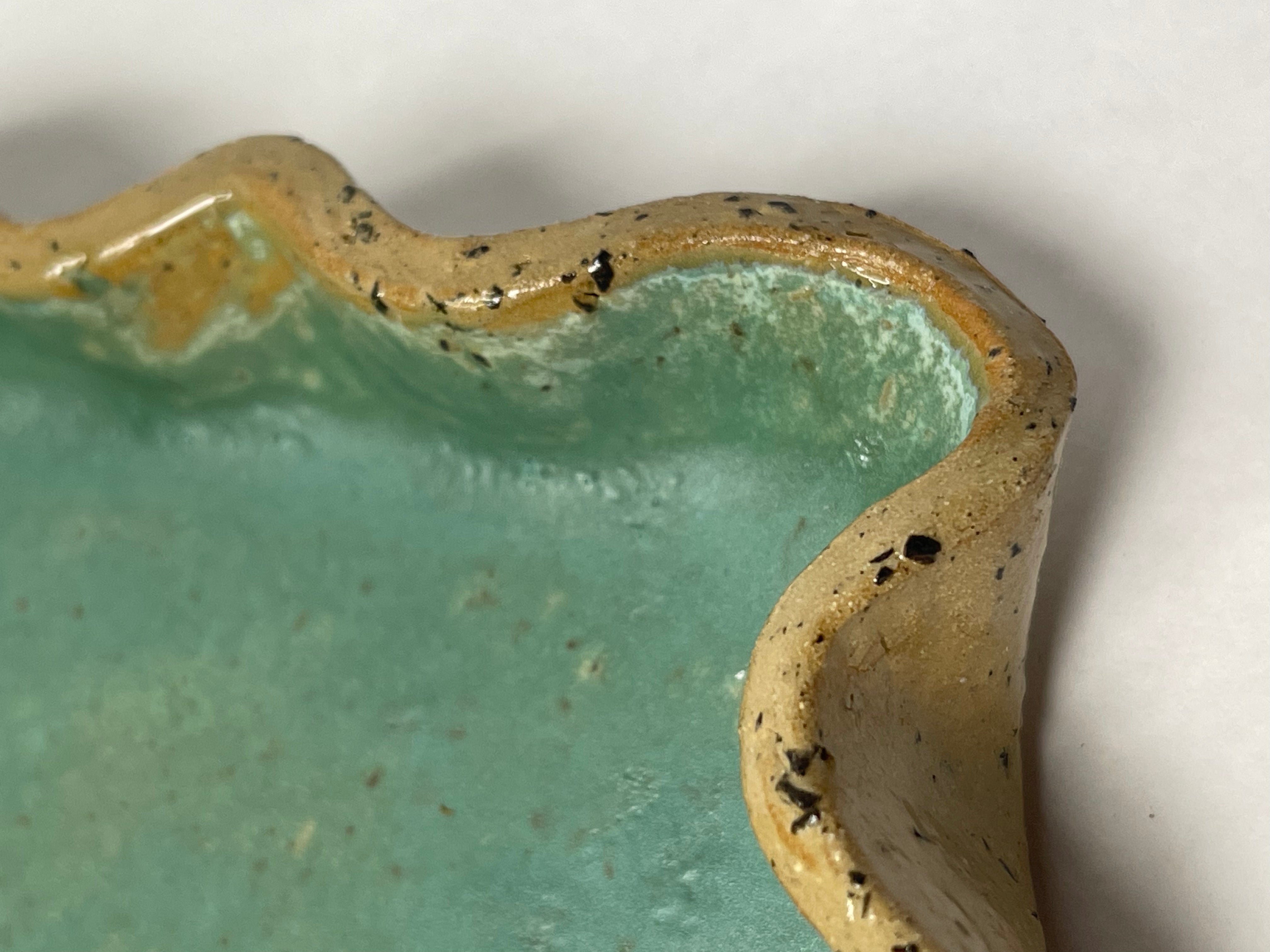 Platou Ceramică Verde Mat