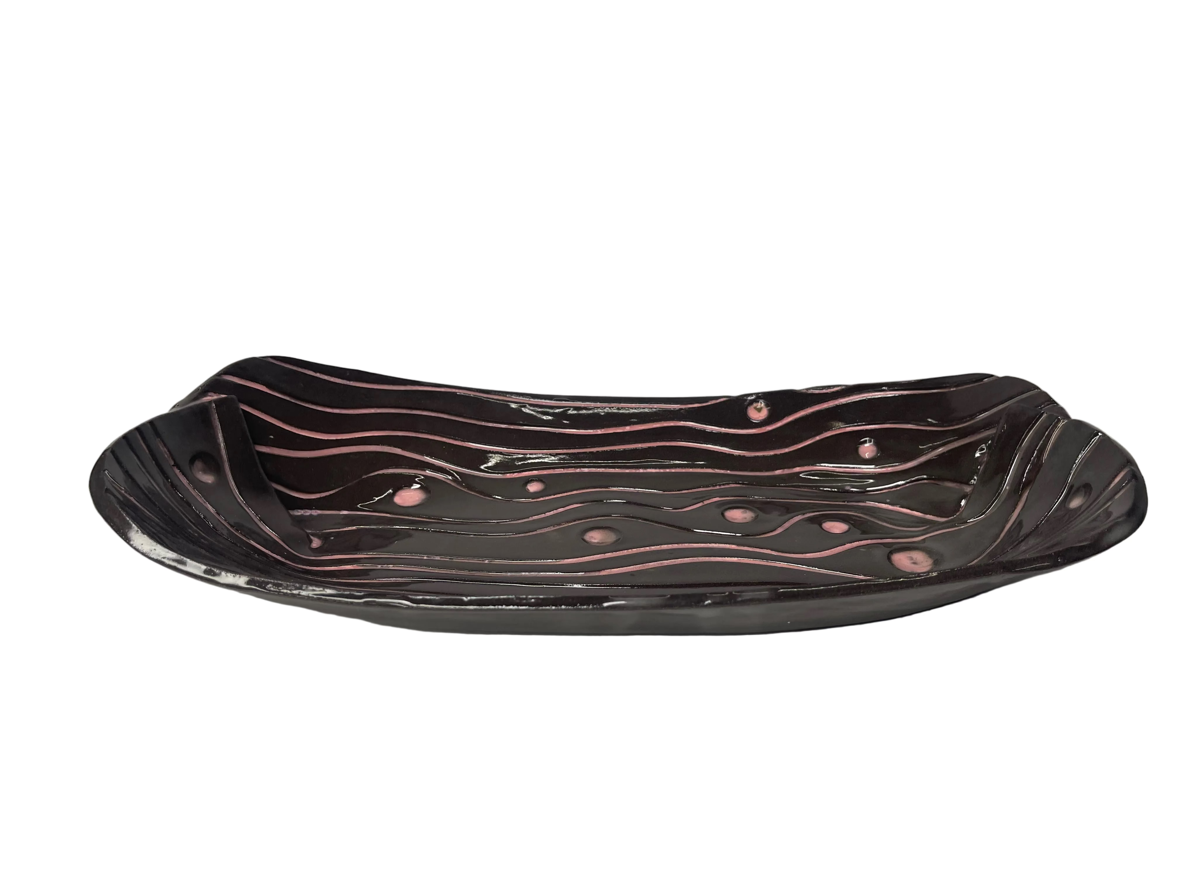 Platou Ceramică Brown and Pink