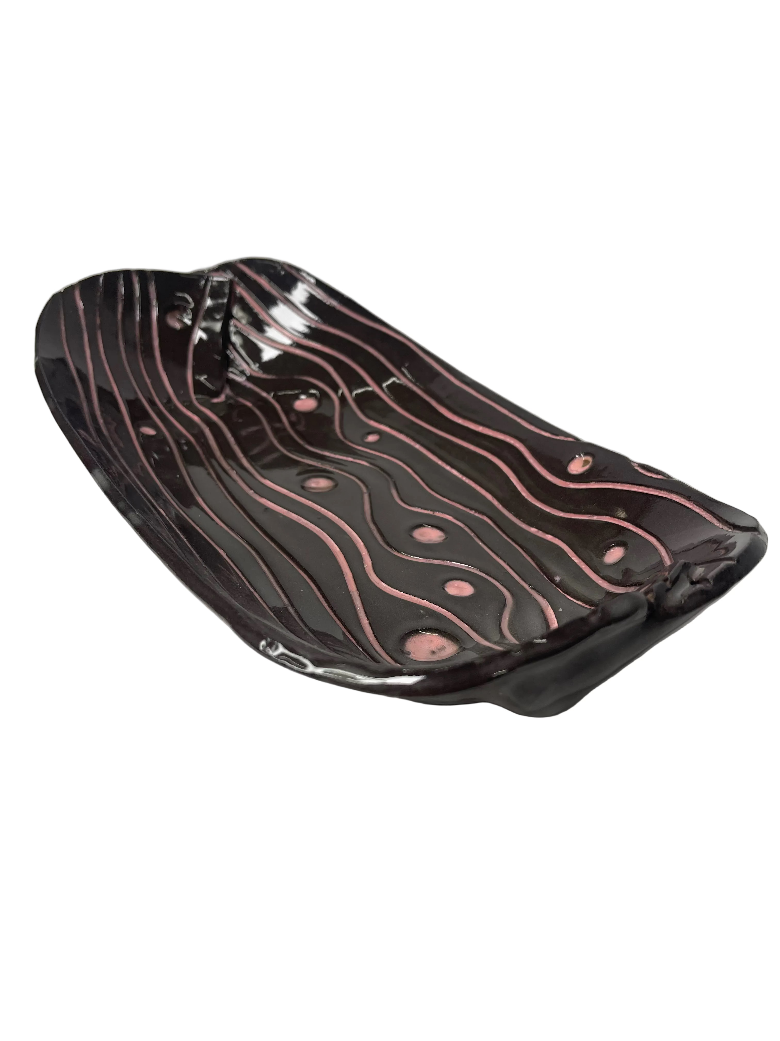 Platou Ceramică Brown and Pink