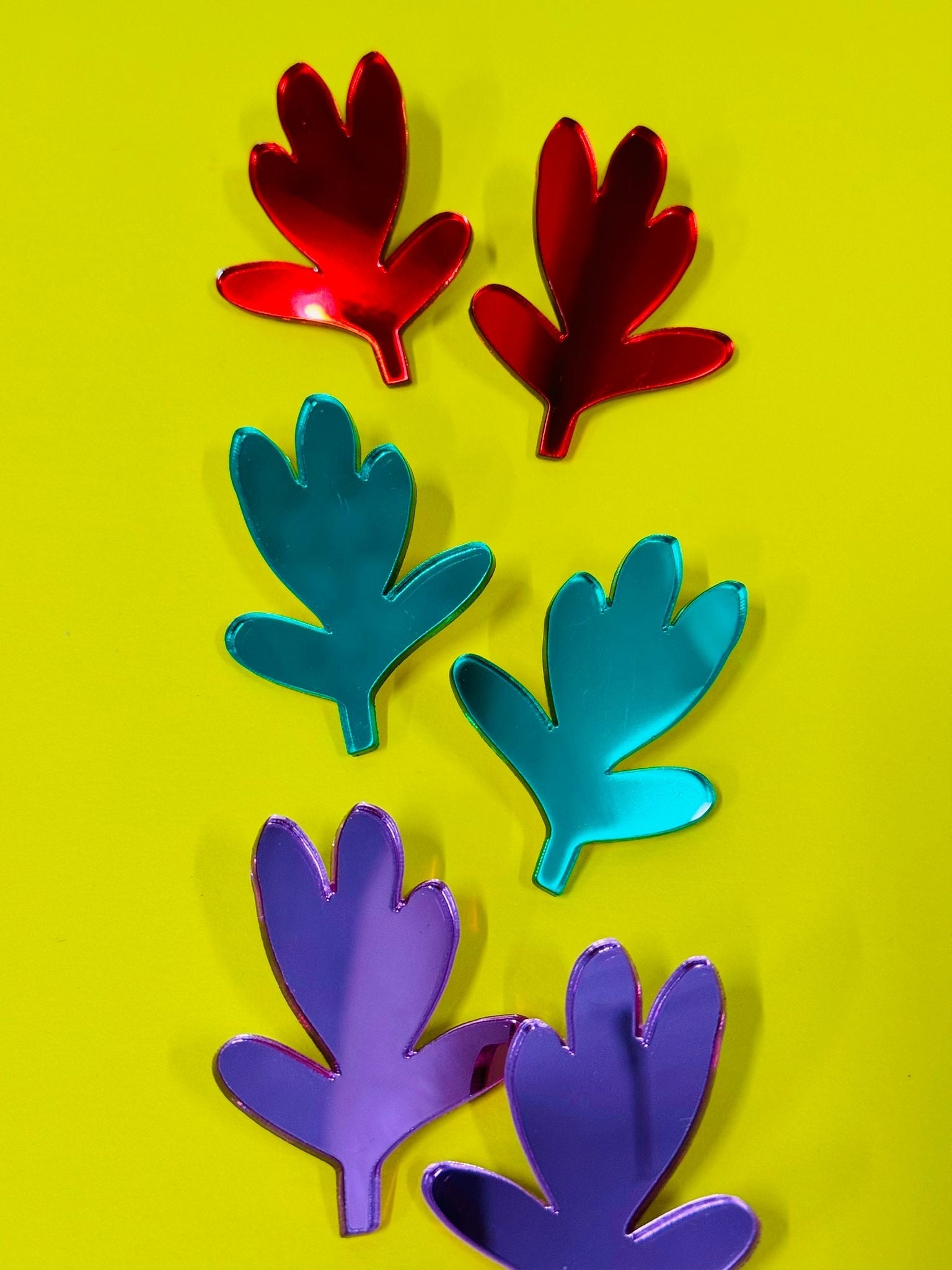 Cercei plexiglas Floare 1 - Diana Vasilescu - Accesorii Bijuterie