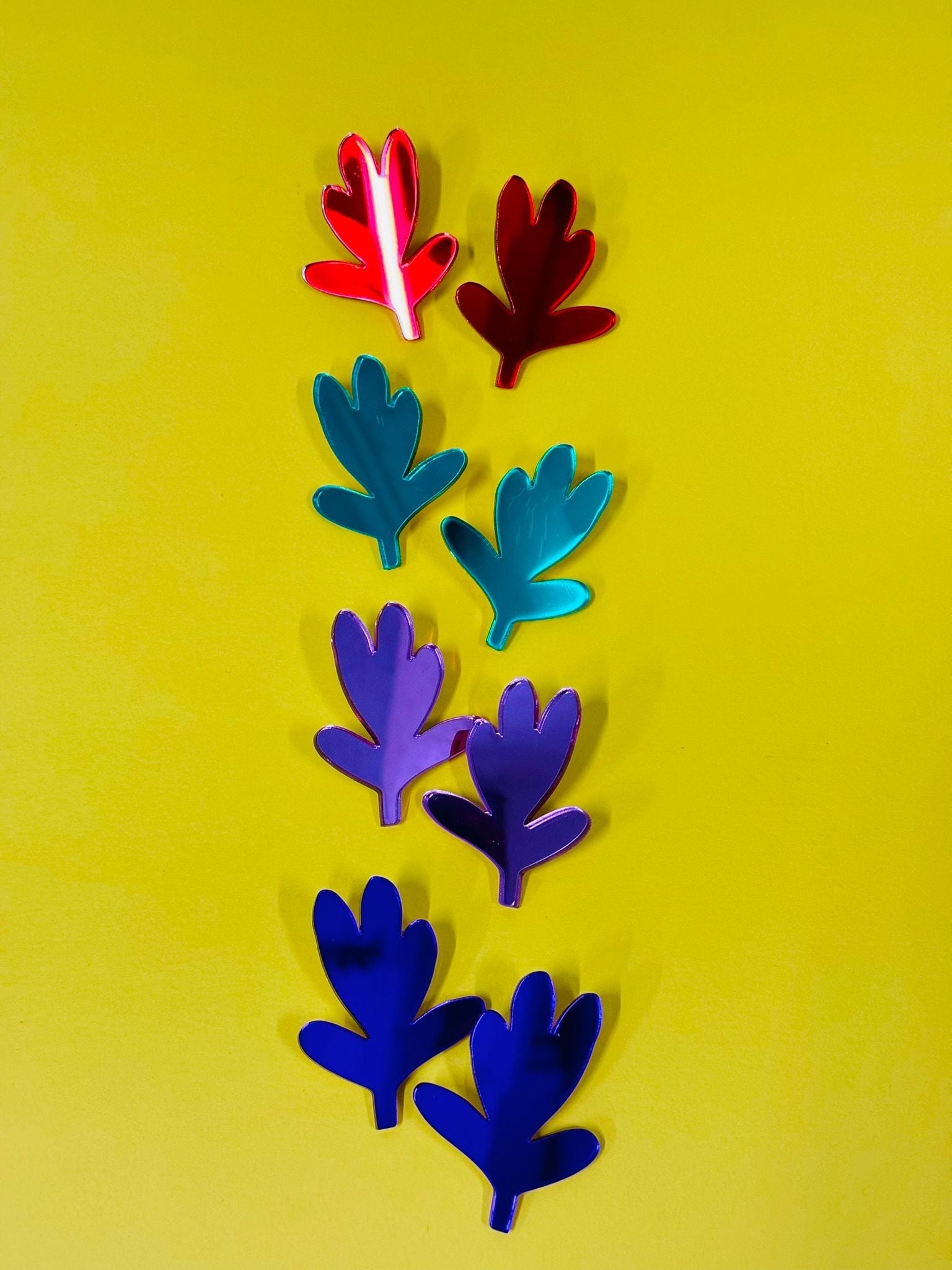 Cercei plexiglas Floare 1 - Diana Vasilescu - Accesorii Bijuterie