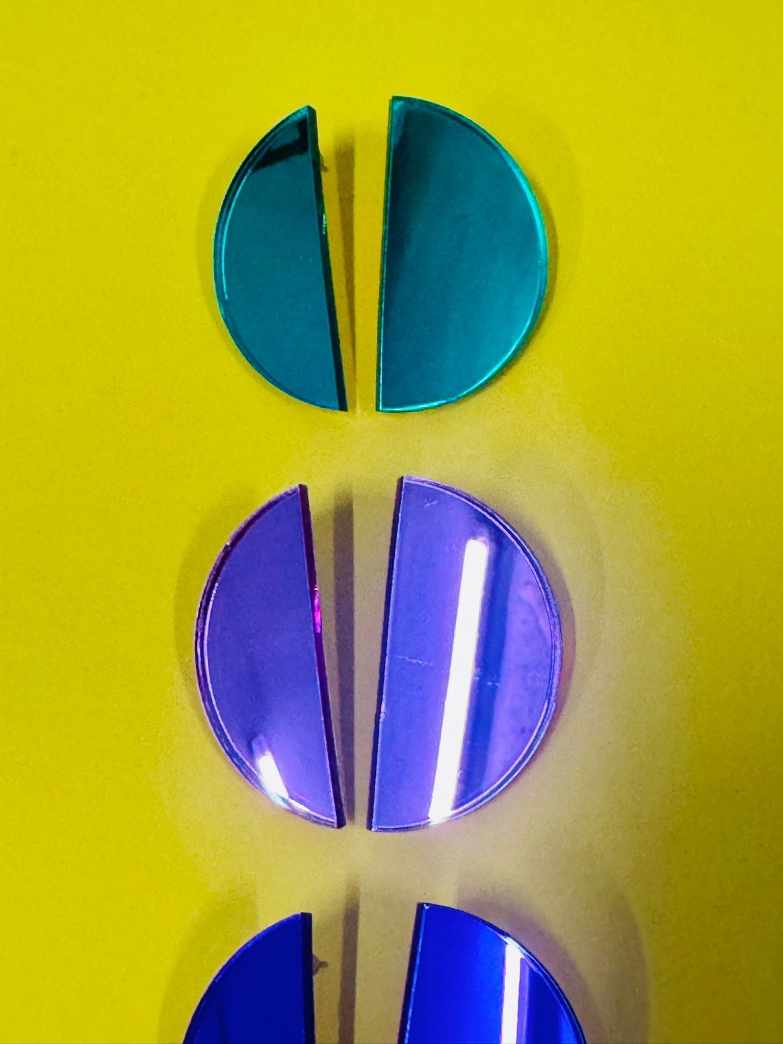 Cercei plexiglas Semicerc - Diana Vasilescu - Accesorii Bijuterie