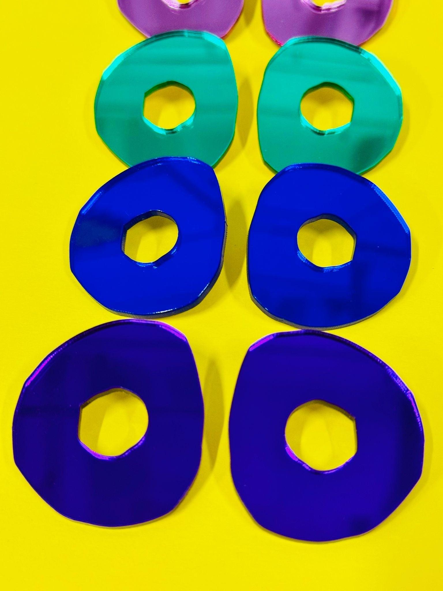 Cercei plexiglas Soare - Diana Vasilescu - Accesorii Bijuterie